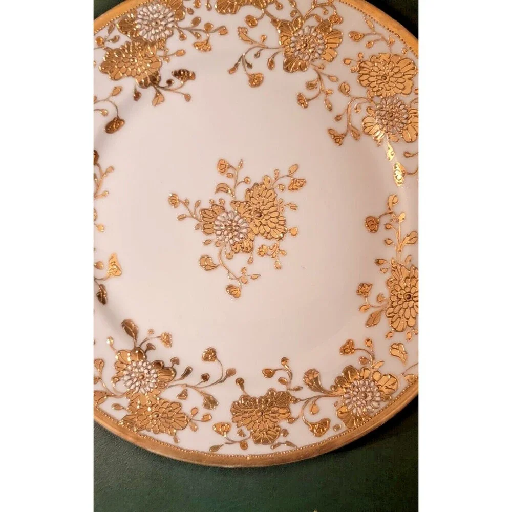 Vtg 3 Noritake Nippon Hand Painted 7.5